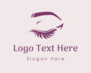 Violet - Pretty Eyelashes Salon logo design