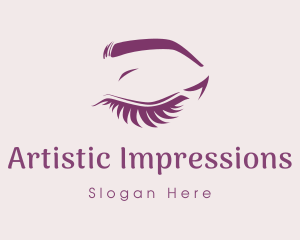 Pretty Eyelashes Salon logo design