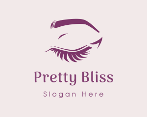Pretty Eyelashes Salon logo design