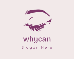 Eyebrow - Pretty Eyelashes Salon logo design