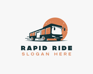 Bus - Bus Tour Commuter logo design