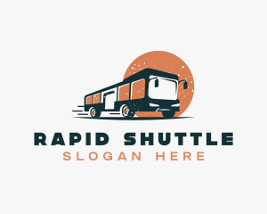 Shuttle - Bus Tour Commuter logo design