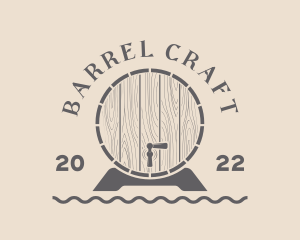 Barrel - Wooden Barrel Winery logo design