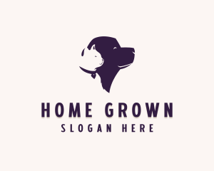 Domestic - Happy Pet Cat Dog logo design