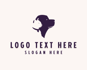 Domestic - Happy Pet Cat Dog logo design