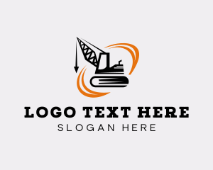 Industrial Construction Crane Logo