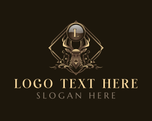 Premium Ornamental Deer Logo