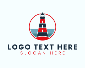 Nautical - Lighthouse Coast Tower logo design