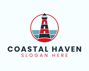 Lighthouse Coast Tower logo design