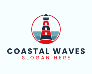 Lighthouse Coast Tower logo design