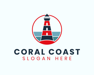 Lighthouse Coast Tower logo design