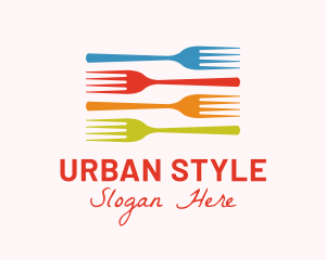 Nutritionist - Colorful Fork Kitchenware logo design