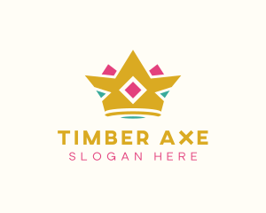 Royal Tiara Crown logo design