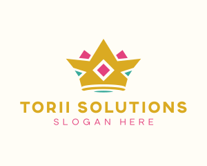 Royal Tiara Crown logo design