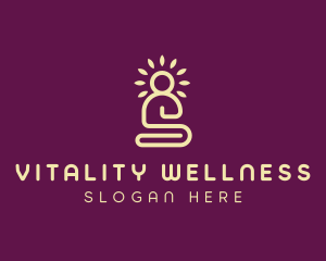 Meditation Yoga Wellness logo design