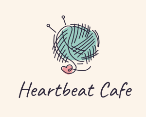 Heart - Heart Knitting Thread logo design