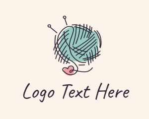 Heart Knitting Thread Logo