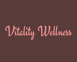 Cursive Wellness Salon logo design