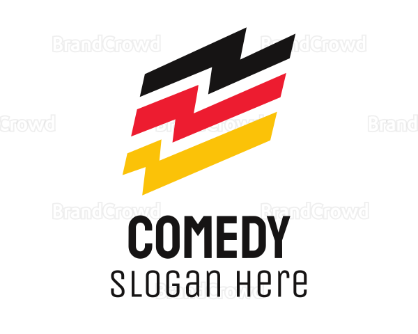 Germany Lightning Flag Logo