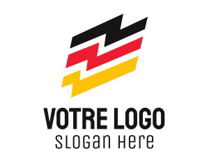 Germany Lightning Flag  Logo