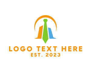 Shape - Modern Tie Chart logo design