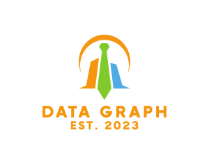 Chart - Modern Tie Chart logo design