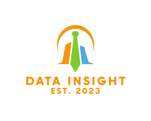 Analysis - Modern Tie Chart logo design