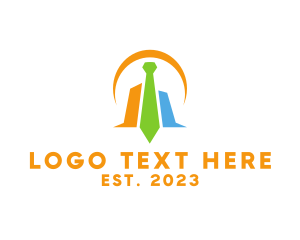 Analysis - Modern Tie Chart logo design