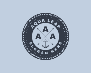 Ocean Marine Anchor logo design