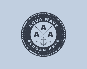 Ocean Marine Anchor logo design