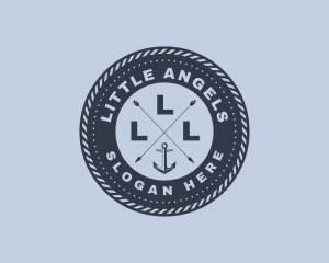 Aquatic - Ocean Marine Anchor logo design