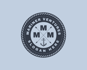 Ocean Marine Anchor logo design