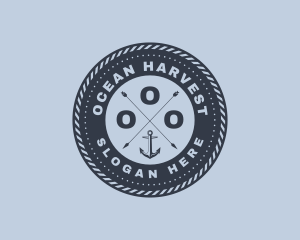 Ocean Marine Anchor logo design