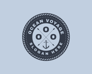 Ocean Marine Anchor logo design