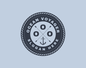 Ocean Marine Anchor logo design