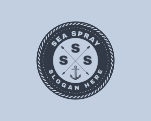 Ocean Marine Anchor logo design