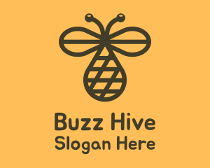 Bee Net Droplet logo design