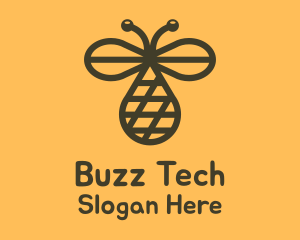 Bee Net Droplet logo design