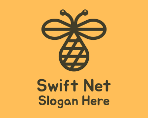 Bee Net Droplet logo design