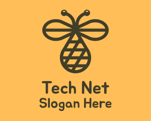 Net - Bee Net Droplet logo design