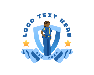 Police - Police Woman Officer logo design