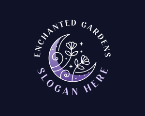 Enchanted Flower Moon logo design