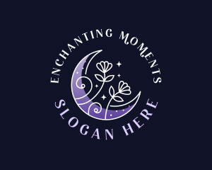 Enchanted Flower Moon logo design