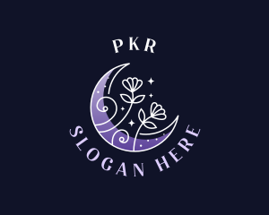 Spiritual - Enchanted Flower Moon logo design