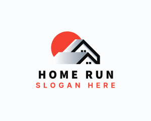 Sun Home Roofing logo design