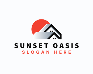 Sun Home Roofing logo design