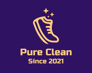 Shoe Shine Cleaning logo design