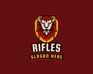 Wild Lion Shield Logo