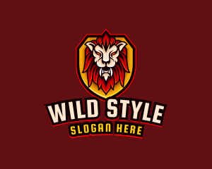 Wild Lion Gaming logo design