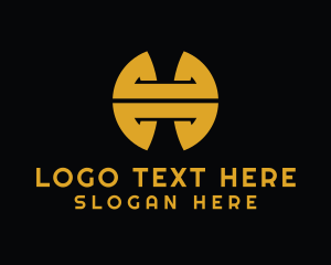 Data Center - Modern Edgy Letter H logo design